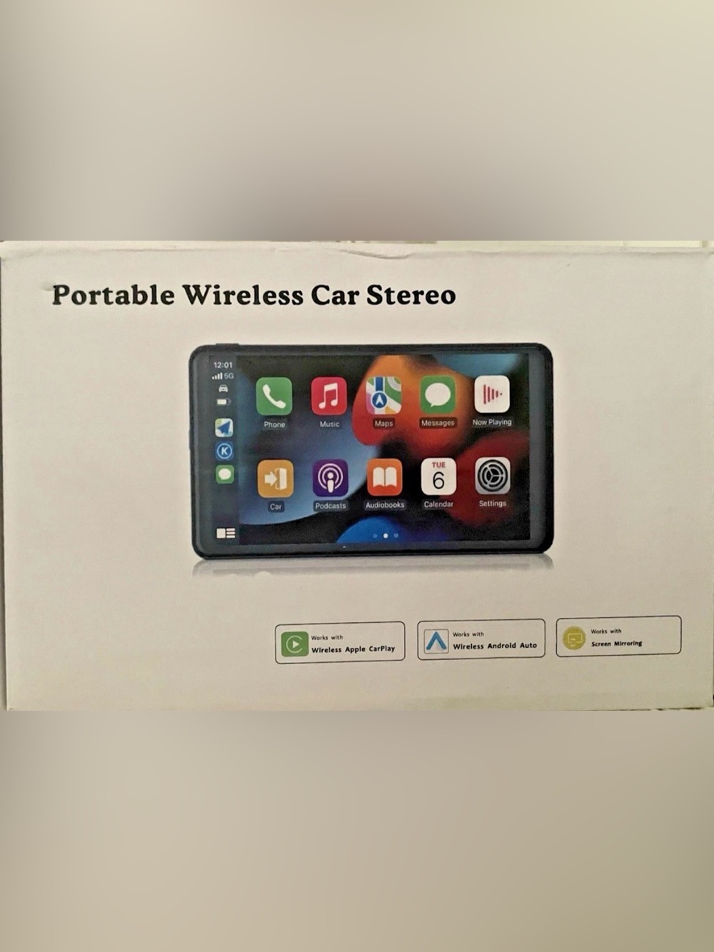 Portable Wireless Car Stereo — Apple CarPlay Wireless Android Auto New